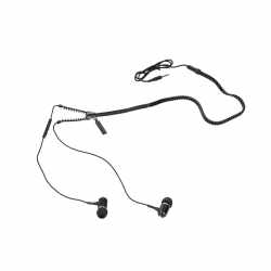 Networx Zipper Phones mit Rei&szlig;verschluss Kopfh&ouml;rer schwarz - neu