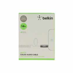 Belkin Audio Spiralkabel 1,8m Apple Kabel 3,5mm auf 3,5mm...