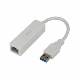 Networx USB 3.0 LAN Adapter auf Gbit LAN MAC und PC wei&szlig;