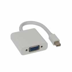 Networx Mini DisplayPort Ausgang  auf VGA Adapter f&uuml;r MacBook (Pro/Air) wei&szlig; - neu