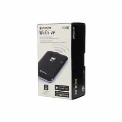 Kingston Wi-Drive 64 GB SSD Festplatte externer Speicher schwarz - neu