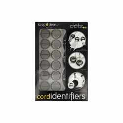 Dotz Cord Identifiers Kabelorganisator Kabel Kennzeichnung 10er Pack grau