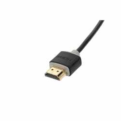 Networx HDMI Kabel HDMI auf HDMI vergoldete Stecker Super Slim 2m schwarz