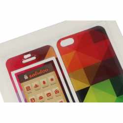 Salutoo Skin Haftfolie Triangle f&uuml;r Apple iPhone SE 5/5s Handyfolie bunt