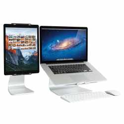 RAIN Design mStand-Fu&szlig; Apple MacBook Mac Book Air und MacBook Pro silber - neu