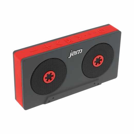Jam Rewind HMDX Bluetooth Lautsprecher Retro Speaker Kassetten Design schwarz rot - wie neu