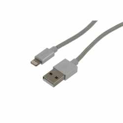 Networx Premium Lightning Kabel Lightning auf USB 1m Apple iPhone silber