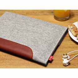 Pack &amp; Smooch Merino Schutzh&uuml;lle Tasche iPad Air 2 10&quot; grau - neu