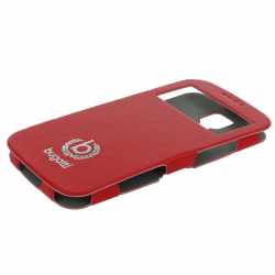 bugatti BCG-SA-Galaxy S4 red Bookcase Geneva Galaxy S4 Leder Handy Tasche rot