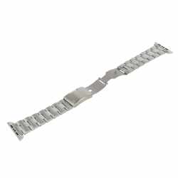 Monowear Metall Gliederarmband mit poliertem Adapter Watch 42mm silber
