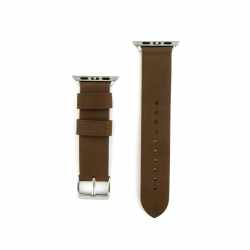 monowear Leder Armband Ersatzarmband f&uuml;r Apple Watch 38 mm Ersatzarmband braun