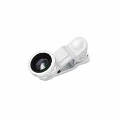 Networx 3-in-1 Linse Kameraobjektiv f&uuml;r Smartphones/Tablets Weitwinkel silber - neu
