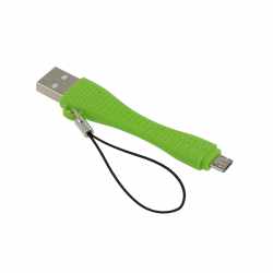 Networx Tiny Ladekabel Datenkabel Micro USB Kabel Micro-USB-Adapter gr&uuml;n