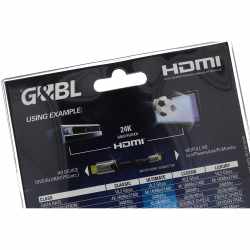 G&BL High Speed HDMI-Mikrokabel mit Ethernet-Kanal Länge 0,60 m schwarz 