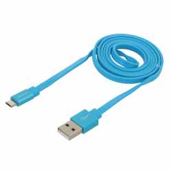 Networx Fancy Ladekabel Micro-USB Datenkabel 1 m blau