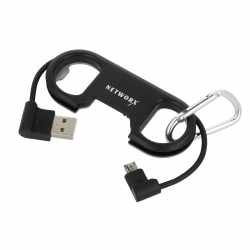Networx Flaschen&ouml;ffner mit USB-auf-Micro-USB-Kabel -...