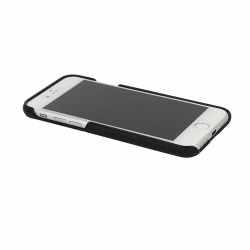 Mozo hochwertige Handyschale f&uuml;r iPhone 7 Lederschutzh&uuml;lle Cover schwarz