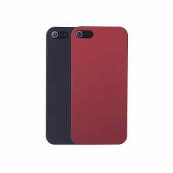 Networx Rubber Case 2 for 1 Schutzh&uuml;lle f&uuml;r iPhone 5/5s/SE 2er-Set schwarz/rot