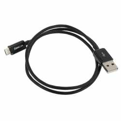 Networx Daten- und Ladekabel Micro-USB auf USB Stecker 0,5 m schwarz