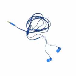 Networx In Ear Kopfh&ouml;rer Headset Ohrh&ouml;rer Musik Flachkabel Handy 3,5 mm Klinke blau