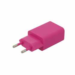 Networx Fancy USB Netzteil, Schnellladeger&auml;t mit 2,4 Ampere, pink