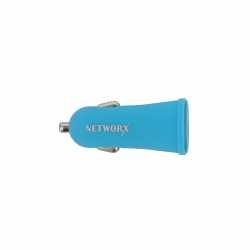 Networx Fancy KFZ-Ladeger&auml;t f&uuml;r Smartphone Tablet Zigarettenanz&uuml;nder 2x USB blau - neu