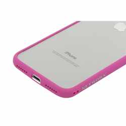 Networx Hybrid Case f&uuml;r  iPhone 7/8 Schutzh&uuml;lle Handyh&uuml;lle Schale pink/klar