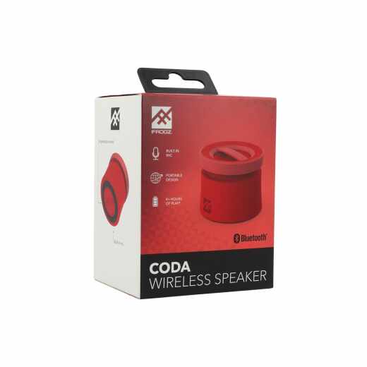 iFrogz Coda Wireless Speaker Bluetooth-Lautsprecher rot