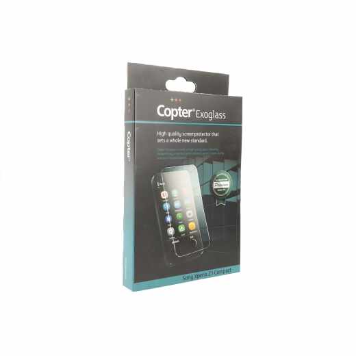 Copter Exoglass Sony Xperia Z3 Compact Displayschutzfolie Schutzglas transparent
