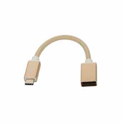 Networx Adapter USB-C auf USB 3.0 Kabel 18 cm gold - neu