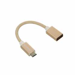 Networx Adapter USB-C auf USB 3.0 Kabel 18 cm gold - neu