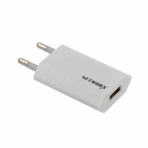 Networx USB Wallcharger Universal Ladeger&auml;t SmartphoneTablet Reiseladeger&auml;t wei&szlig;