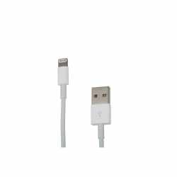 Apple Lightning auf USB Kabel 1 m Daten- und Ladekabel f&uuml;r iPhone iPad iPod wei&szlig;