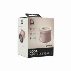 ifrogz Audio-Coda Wireless Speaker Bluetooth Lautsprecher mit Mikrofon rosa - sehr gut