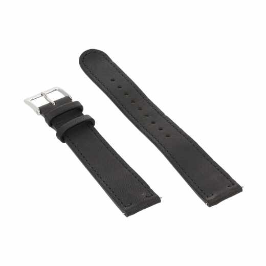 Withings Activit&eacute; Leder Armband 18mm Leather Band Smartwatch-Armband schwarz