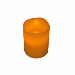Networx LED Candle Kerze 4er Set mit Flackern einer Flamme aus echtem Wachs wei&szlig;