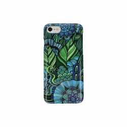 Networx Jungle Case Apple iPhone 7 Blume Schutzh&uuml;lle Handy Cover Backcover blau