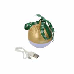 Networx Tune LED Bluetooth Christmas Ball Weihnachtskugel 2.0 Lautsprecher gold