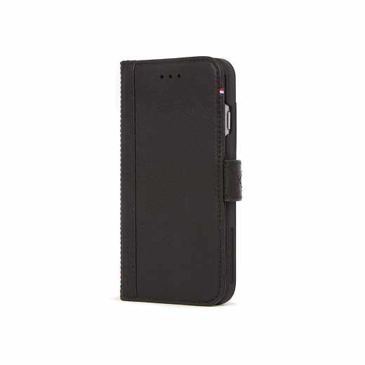 Decoded Wallet Case Schutzh&uuml;lle Apple iPhone 8 Leder Smartphonetasche schwarz