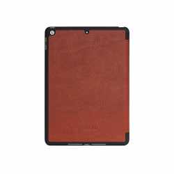 Decoded Slim Cover Schutzh&uuml;lle  f&uuml;r Apple iPad 9,7 Zoll (2018) Tableth&uuml;lle braun