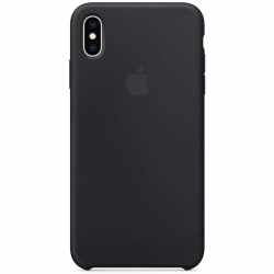 Apple iPhone XS Max Silikon Case Schutzh&uuml;lle Backcover Smartphone schwarz