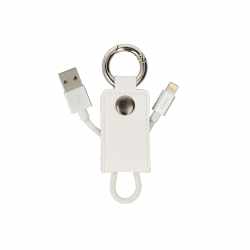 Networx Keith Lightning Kabel auf USB Anh&auml;nger Kurzkabel Zubeh&ouml;r wei&szlig; - neu