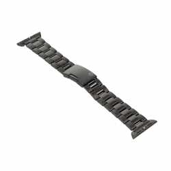 Monowear Ersatzarmband f&uuml;r Apple Watch 38 mm Edelstahl Armband schwarz- sehr gut