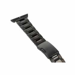 Monowear Ersatzarmband f&uuml;r Apple Watch 38 mm Edelstahl Armband schwarz- sehr gut