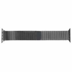 Apple Watch Milanese Loop 44mm Uhrenarmband Edelstahlgeflecht Series 4 schwarz - wie neu