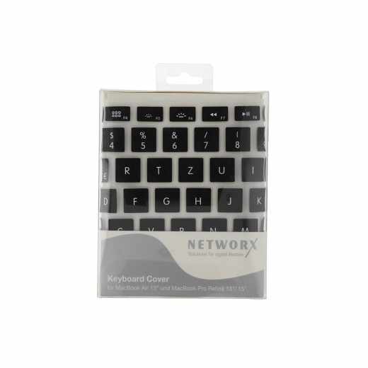 Networx Keyboard Cover Schutzfolie MacBook Keyboard angenehme Haptik schwarz - wie neu