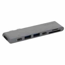 Networx Dual 2x USB-C Hub 4K HDMI USB 3.1 f&uuml;r MacBook Pro 13 Zoll spacegrau - wie neu
