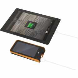 Xtorm Basalt Solar Ladeger&auml;t 3000mAh USB Powerbank Sunpower schwarz orange