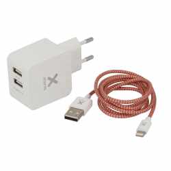 Xtorm Textiles Apple Lightning Kabel AC Adapter 1m Netzteil Lade Datenkabel - neu