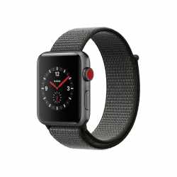 Apple Watch S3 Cell Aluminum 42mm Smartwatch GPS Uhr Aktivit&auml;tstracker schwarz - sehr gut